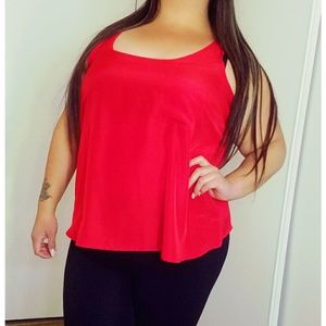 Red tank top